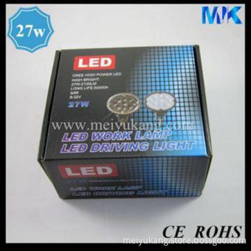 4\" 27W epistar Chip Atvs Truck Engineering LED Work  Light MK-622